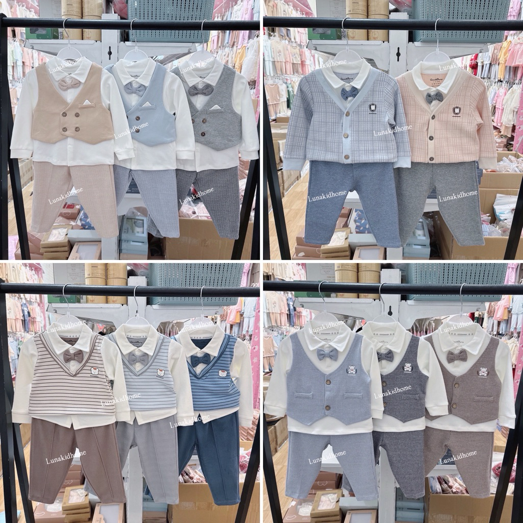 [Goodmama]-Set công tử soái ca cho bé trai (6-9M đến 3-4Y)