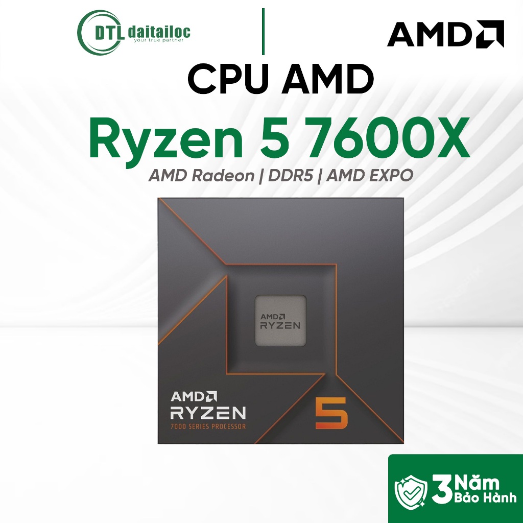 CPU AMD Ryzen 5 7600X  | Chính Hãng | Bảo Hành 36 Tháng
