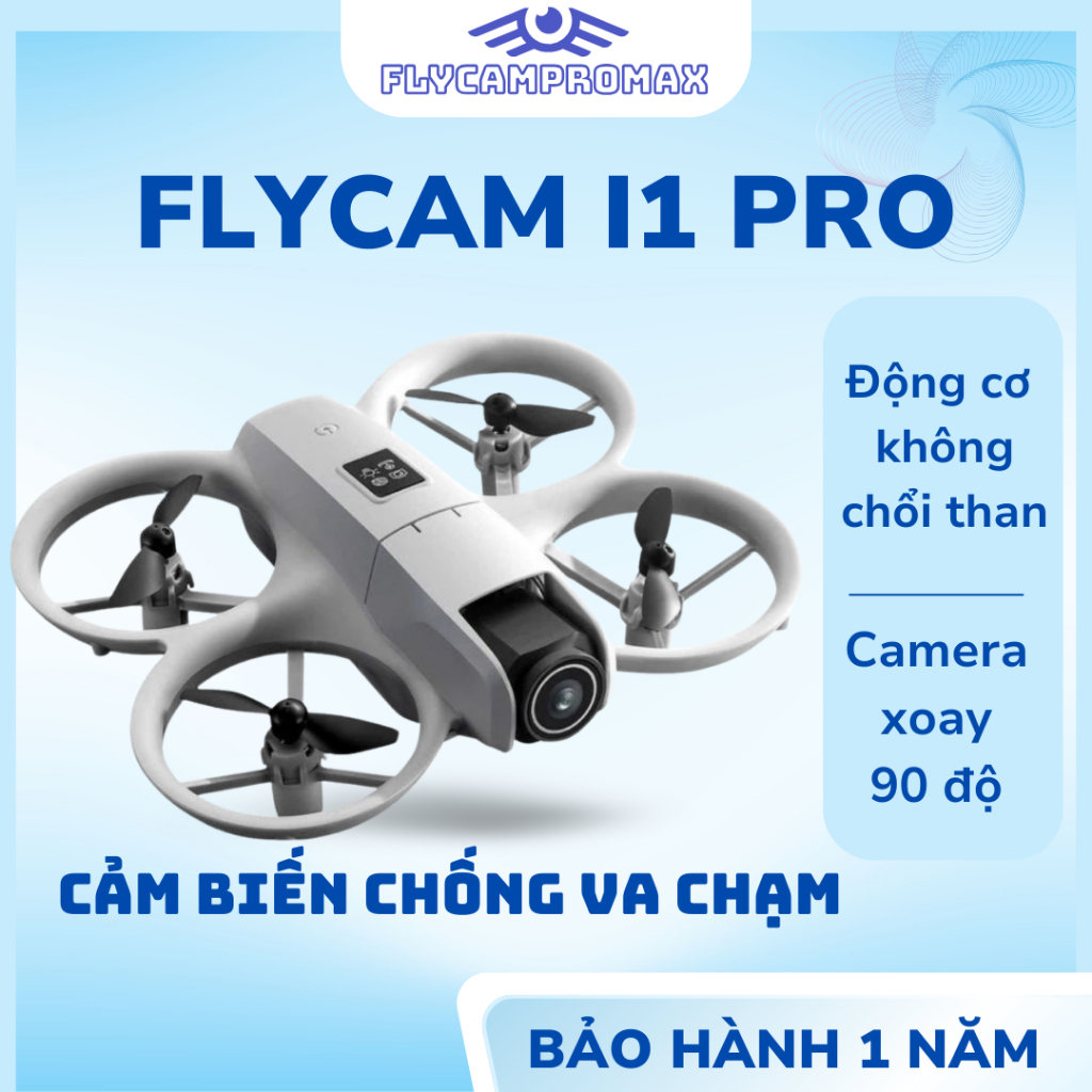 máy bay điều khiển từ xa i1 pro max, flycam giá rẻ, drone mini cho trẻ em có cảm biến chống va chạm