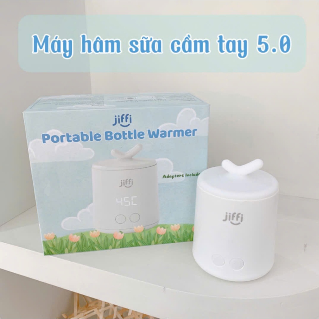 Máy hâm sữa cầm tay Jiffi 5.0, máy hâm sữa di dộng không dây tiện lợi