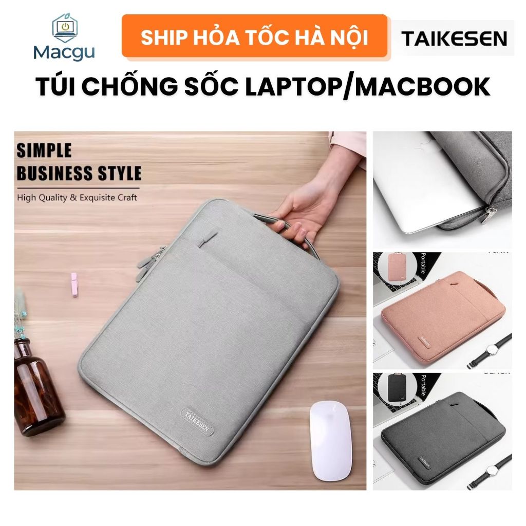 Túi chống sốc laptop macbook surafce có quai xách TAIKESEN, chống nước, thời trang 13/14/15 6/16inch