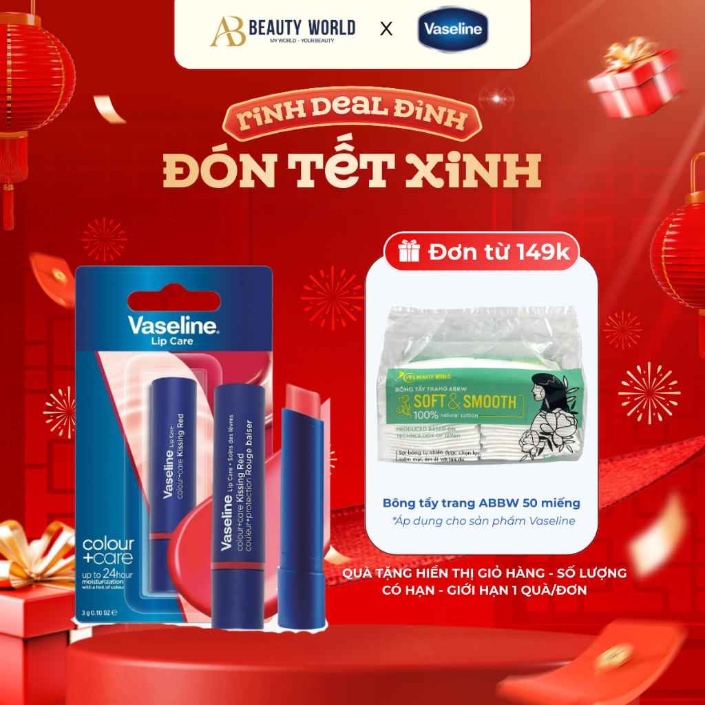 Son Dưỡng Môi Có Màu Vaseline Colour 3g AB Beauty World