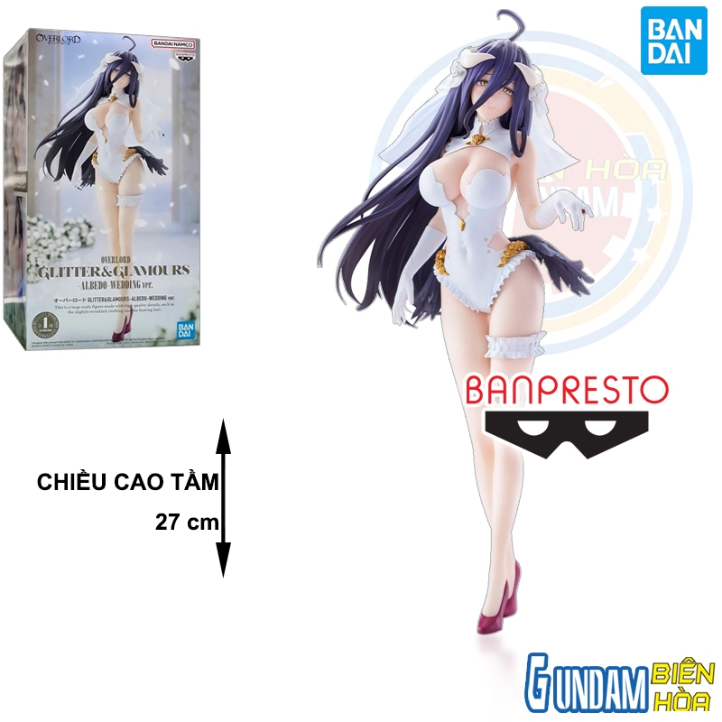 Mô hình Figure Banpresto OVERLORD GLITTER&GLAMOURS-ALBEDO-WEDDING VER