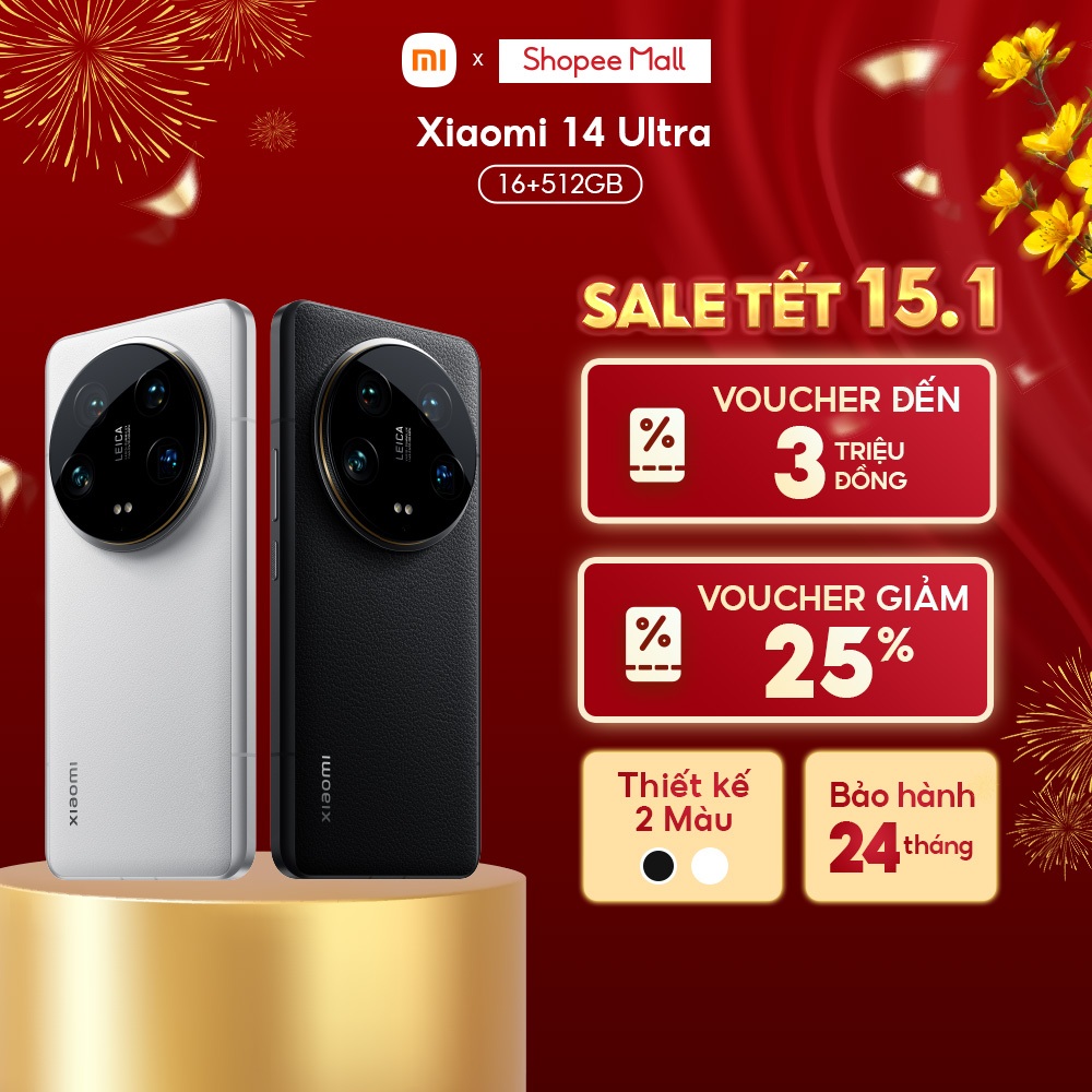 Điện thoại Xiaomi 14 Ultra (16+512GB) | Màn hình 6.73" WQHD+ AMOLED | Camera Leica | Snapdragon® 8Ge