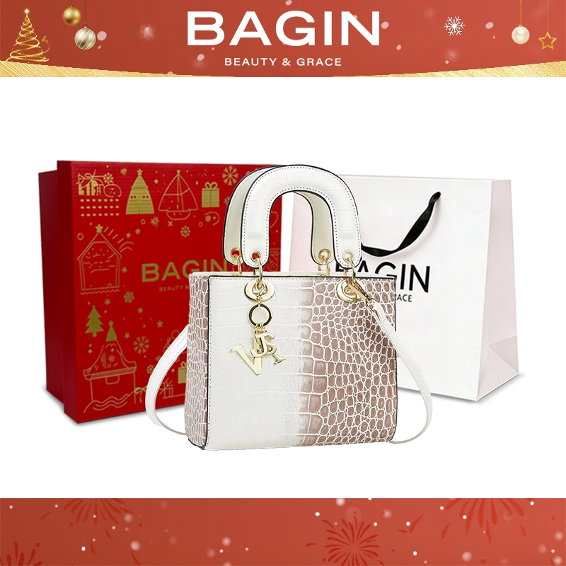 BAGIN Túi Vuông Nữ Himalaya Túi Quai Xách  Tặng Kèm Móc Khóa Đón Tết Quà tặng Tết Nguyên Đán