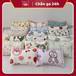 Com bo 6 chiếc vỏ gối cotton poly màu ngẫu nhiên - Màu siêu xinh, cute, bán giá tương tác