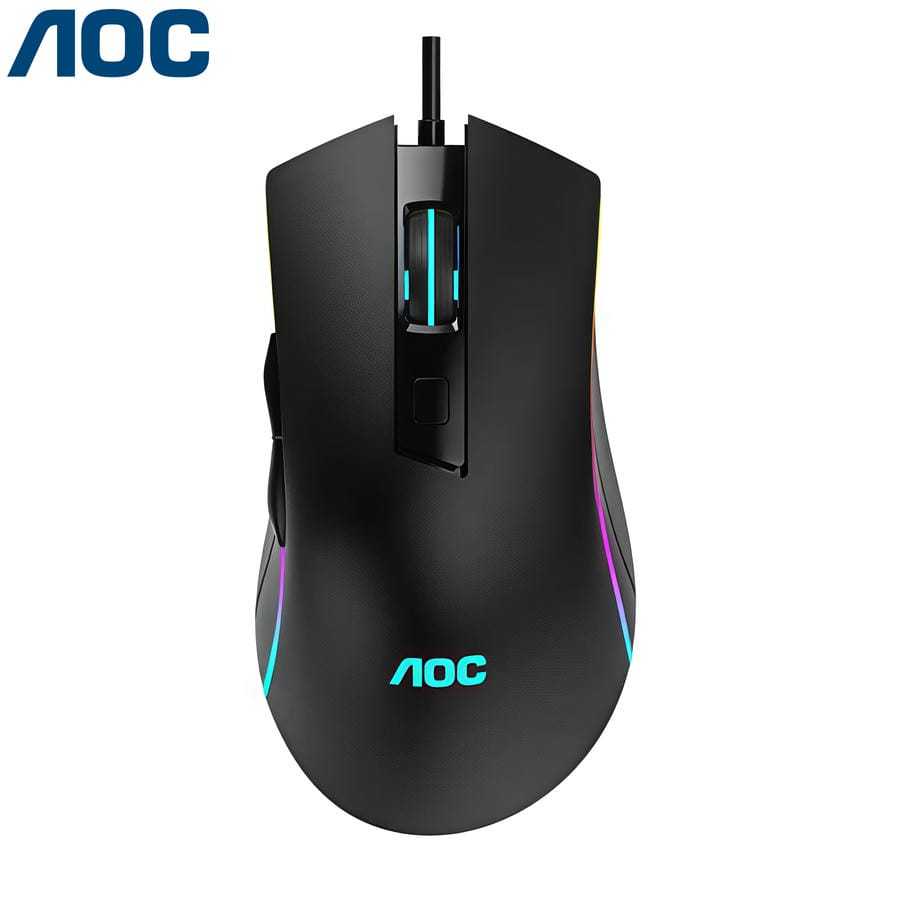Chuột Máy Tính Có Dây AOC GM120 Led RGB Rainbow