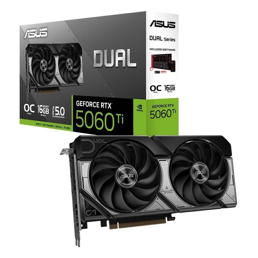 Card Màn Hình ASUS Dual GeForce RTX 5060 Ti 16GB GDDR7 OC Edition - BH 36 tháng