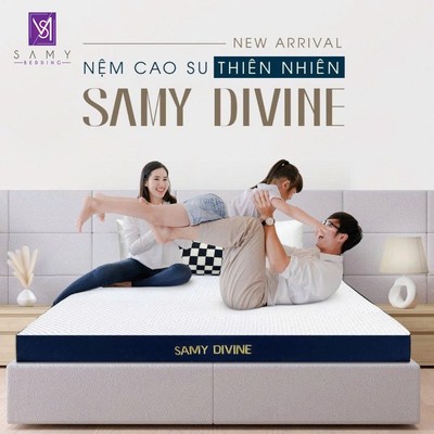 Nệm Cao su Thiên nhiên Samy Divine Siêu Thoáng Khí, Êm Dịu Thoáng Khí