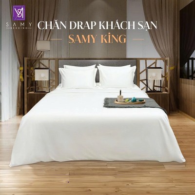 Bộ Chăn DRAP KING SAMY BEDDING Cao Cấp Mềm Mại Và Sang Trọng Dùng Cho Khách Sạn 5 Sao