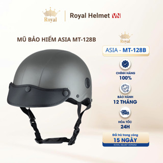 [FULL MÀU] Mũ Bảo Hiểm Lưỡi Trai MT-128B, Nón Bảo Hiểm 1/2 Thời Trang Cho Nam Và Nữ Chính Hãng | Royal Helmet VN - NSX