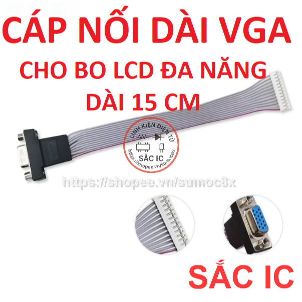 [NTM15] Cáp ra VGA bo LCD đa năng