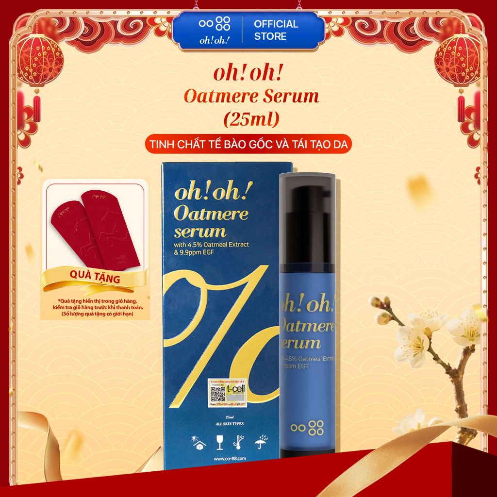 Tinh chất phục hồi - tái tạo & làm dịu da chuyên sâu oh!oh! Oatmere Serum 25ml