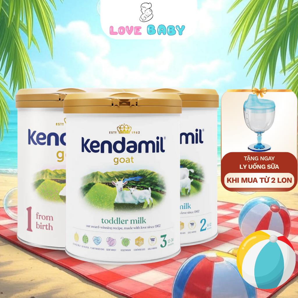 Sữa Kendamil dê số 3, sữa Kendamil đạm A2 số 2 phát triển toàn diện cho bé lon 800g SP000454