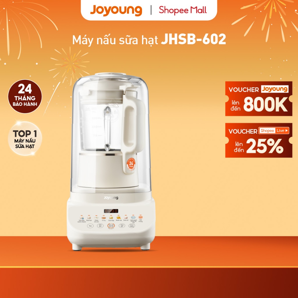 [Livestream] Máy nấu sữa hạt Joyoung JHSB-602 | Công suất 1000W | 12 chức năng