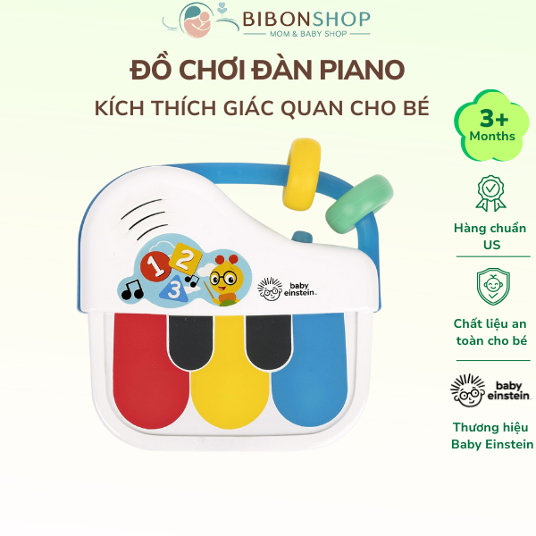 Đồ chơi Đàn Piano Âm Nhạc Mini Kích Thích Giác Quan Cho Bé từ 3 Tháng tuổi Baby Einstein Tiny Piano