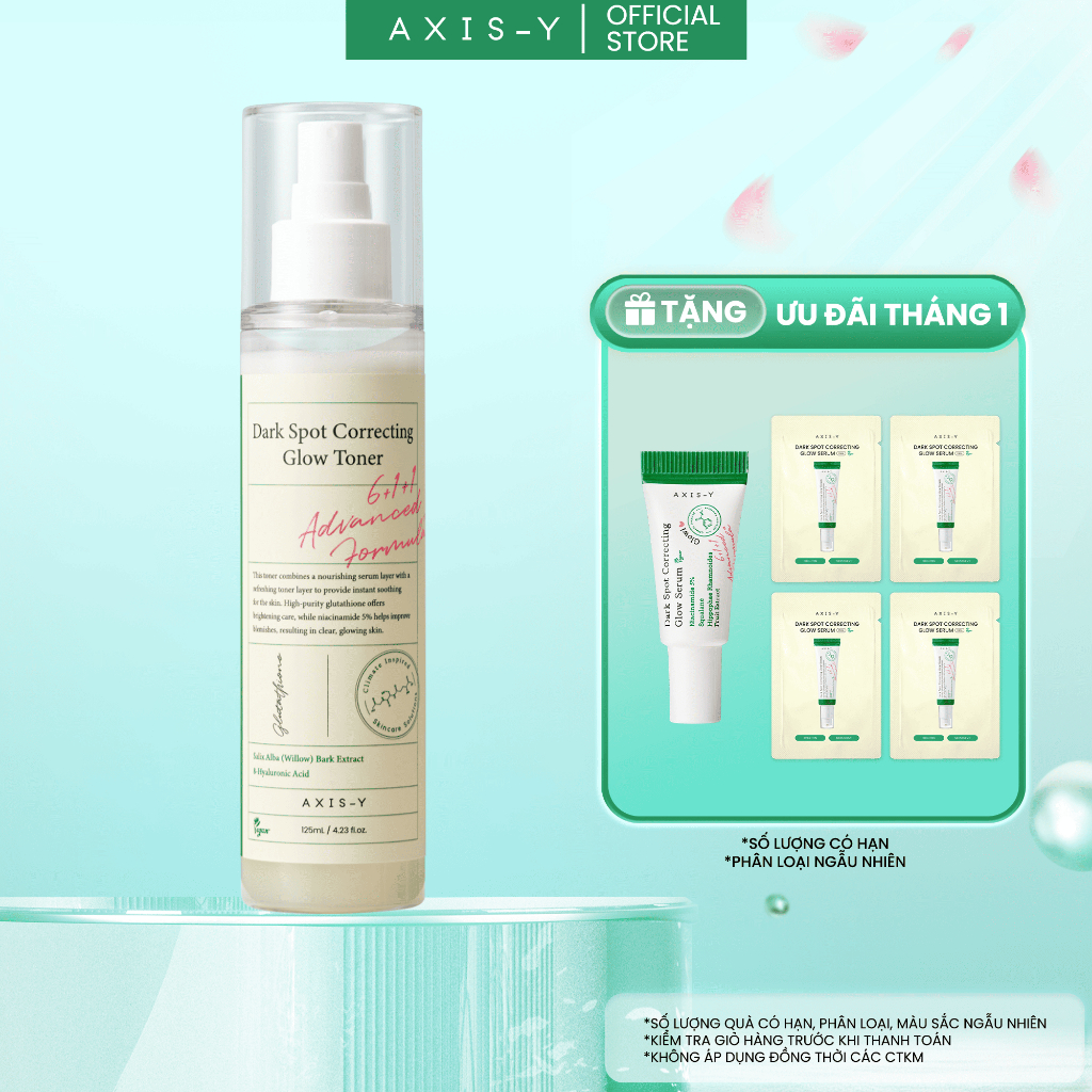 AXIS-Y Toner Nước Cân Bằng Mờ Thâm – Sáng Da 98% Glutathione & 5% Niacinamide | Dark Spot Correcting