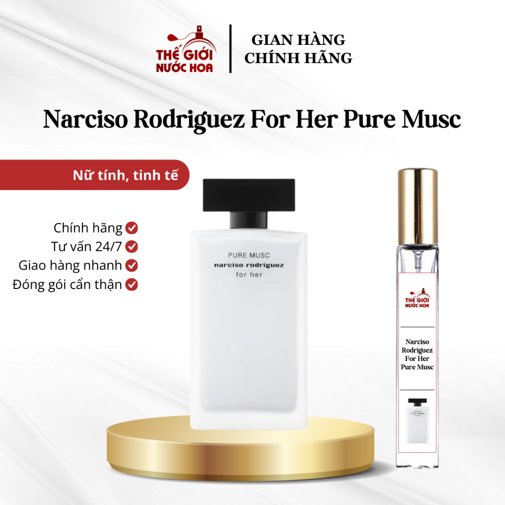 Nước hoa Nữ Narciso Rodriguez For Her Pure Musc for Her 10ml