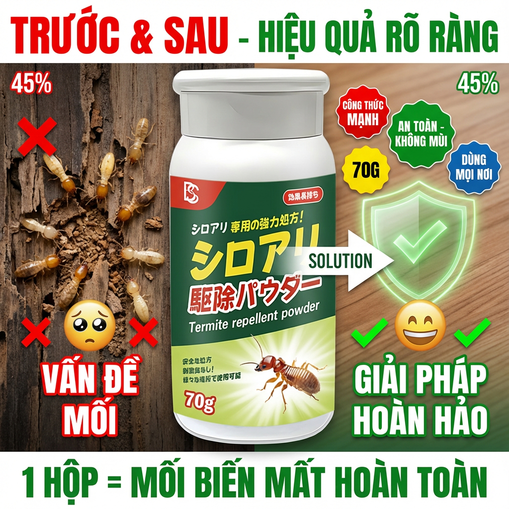 🐜 DIỆT SẠCH CẢ Ổ MỐI 🐜 bột diệt mối  thuốc diệt mối PHÁ HỦY TỔ MẠNH MẼ