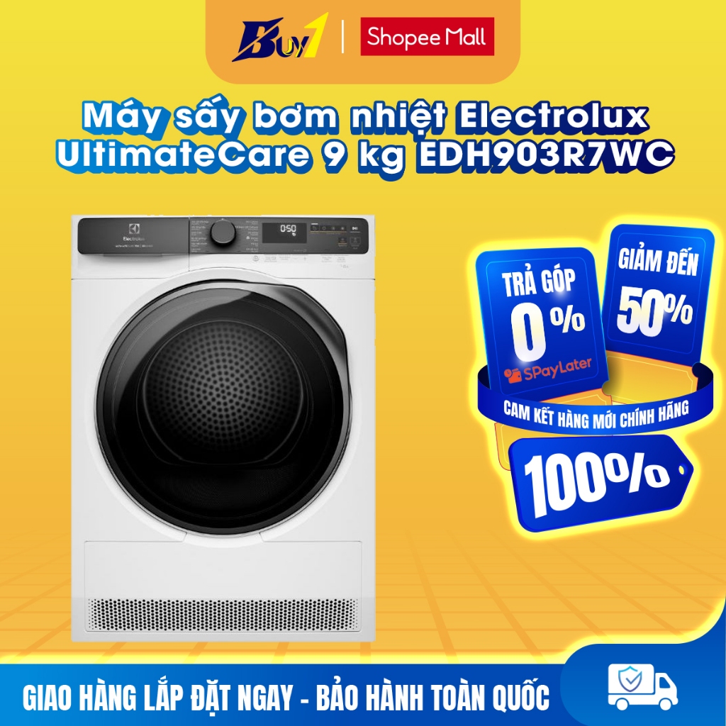 EDH903R7WC - Máy sấy bơm nhiệt Electrolux UltimateCare 9 kg EDH903R7WC - Hàng chính hãng