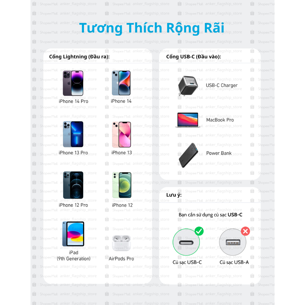 [Cho iPhone 8 -14] Cáp Sạc Nhanh ANKER 322 Nylon Dù USB-C to Lightning | Đạt chứng nhận MFi Apple | Chắn chắc - A81B5/6 | BigBuy360 - bigbuy360.vn