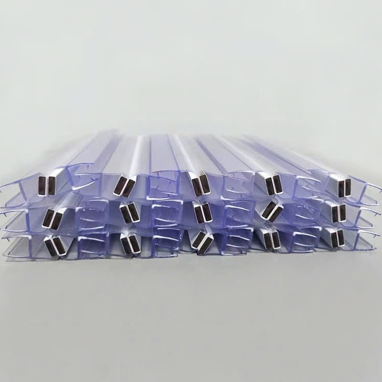 Gioăng Ron từ 1m1 chắn nước 90,135,180 độ lõi trắng - Ron cửa kính nam châm, nẹp ngăn nước phòng tắm