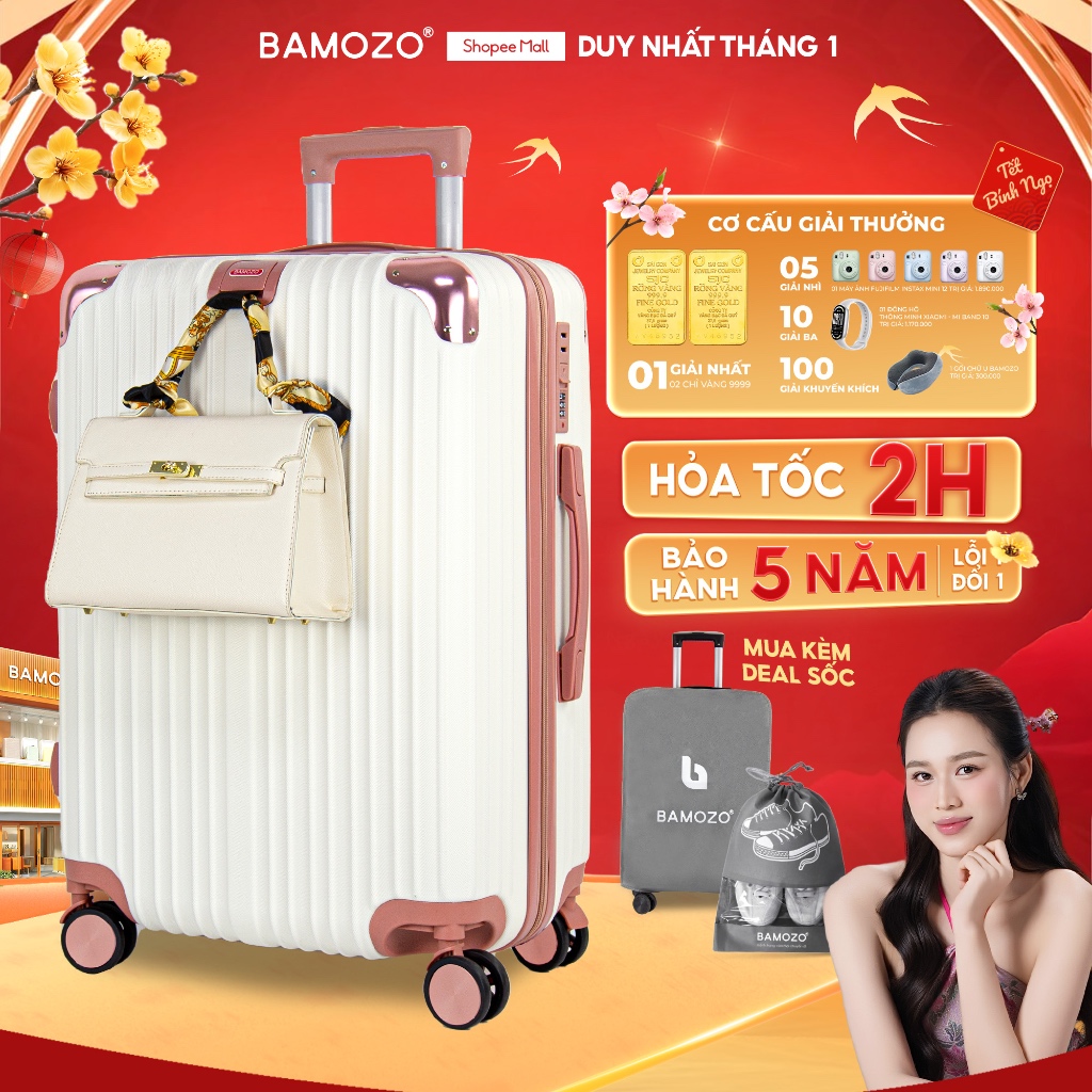 Vali Kéo Du Lịch Bamozo Size 20/24/28 Chống Va Đập Chống Trầy Xước_8809