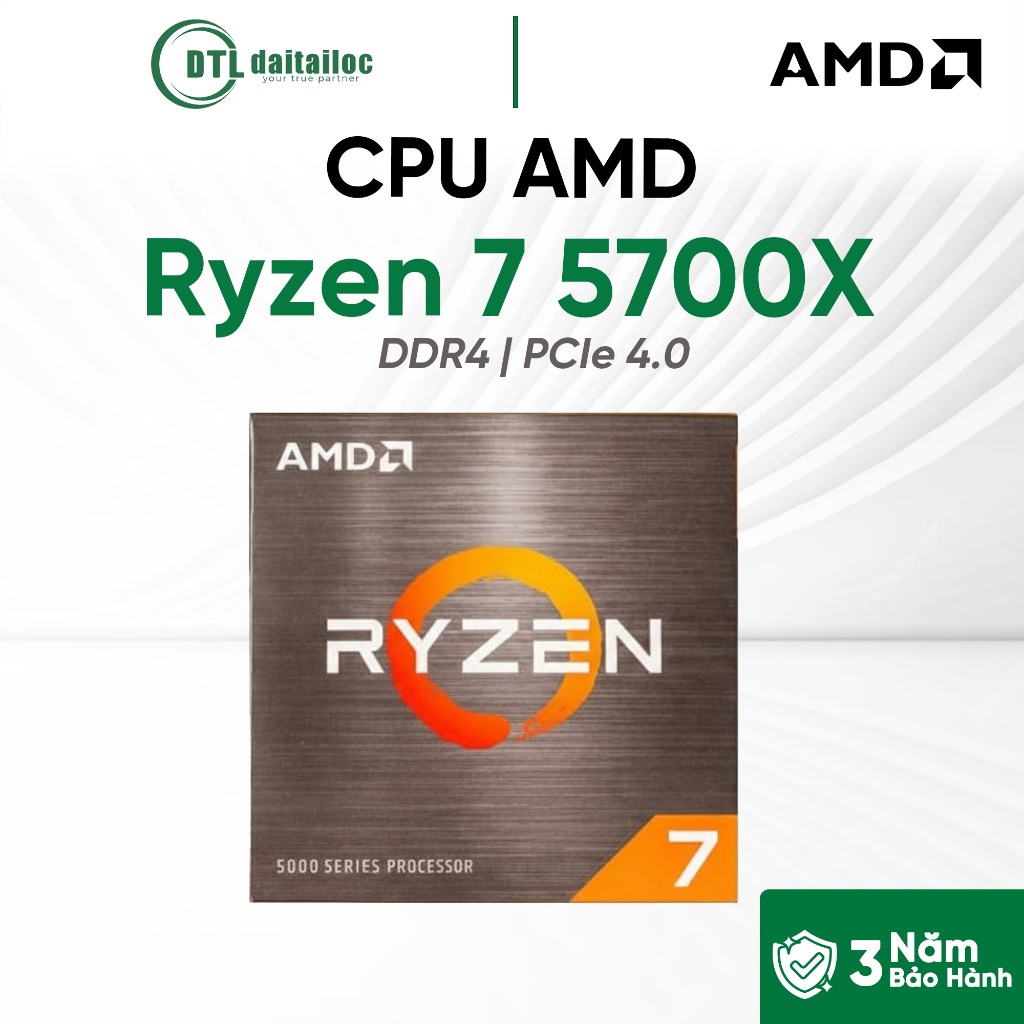 CPU AMD Ryzen 7 5700X | Chính Hãng | Bảo Hành 36 Tháng