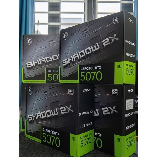 VGA RTX 5070 MSI SHADOW 2X 12GB OC BLACK