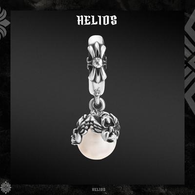 Khuyên tai bạc S925 HeliSilver.vn Trinity Pearl Helios Black Silver