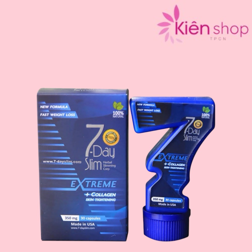 Viên hỗ trợ giảm cân 7Day Slim Herbal Slimming Corp - hộp 30 Viên