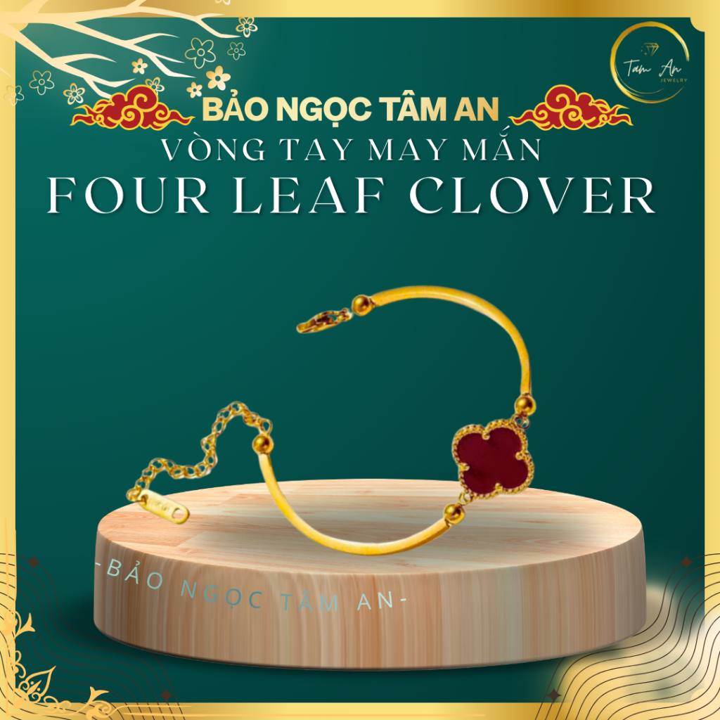 Vòng tay may mắn “Four Leaf Clover”