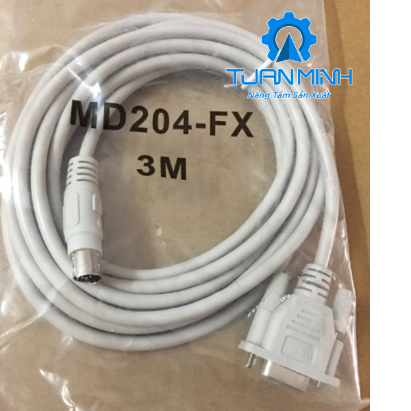 Cáp kết nối HMI OP320 với PLC Mitsubishi FX, HMI XINJE, COOLMAY, chuẩn RS422 dài 3 mét