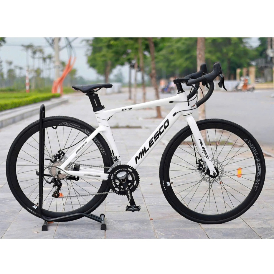 Xe Đạp Road MILESCO GLS Khung Nhôm Bản Gen 2, Trục Rỗng, Cối Nổ Siêu Trớn,Tay Đề Lắc & Bộ Đề Sensah 
