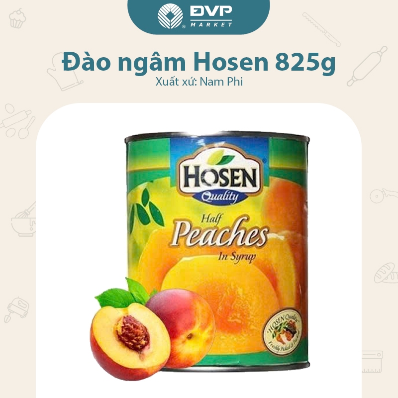 Đào ngâm Hosen 825g