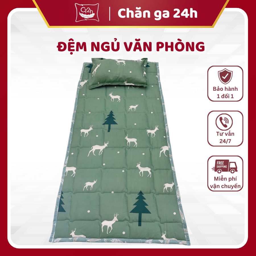Nệm ngủ văn phòng ,Đệm du lịch tiện lợi size 90x190cm gấp gọn tiện lợi đa năng