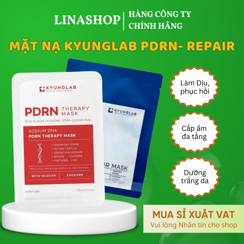 [Combo 10M] Mặt Nạ Repair KyungLab Phục Hồi Dưỡng Ẩm Da,Mặt Nạ Kyunglab PDRN Hỗ Trợ Chống Lão Hoá