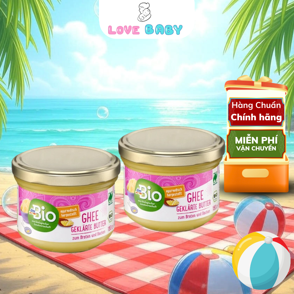 Bơ Ghee DM Bio Organic 180g – Bơ Tinh Khiết Hữu Cơ Đức Cho Bé Ăn Dặm - Lovebaby Shop