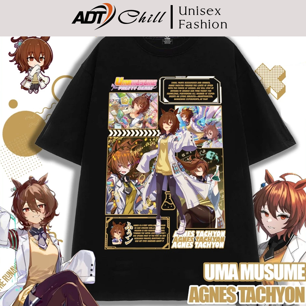 Áo thun Uma Musume: Agnes Tachyon - Neon Genesis Evangelion Digital Art ngắn tay - chất thun thoáng 