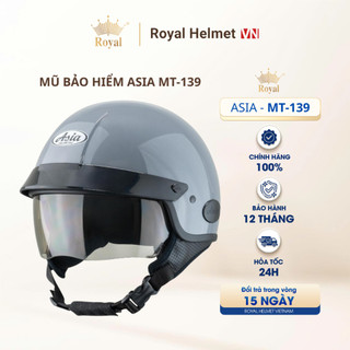 Mũ Bảo Hiểm Nữa Đầu MT-139 Chính Hãng, Nón 1/2 Nam Nữ Lưỡi Trai Và Kính Âm | Royal Helmet VN - NSX