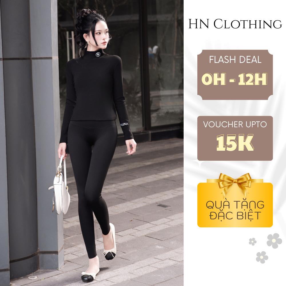 Quần legging nữ HN Clothing chất su đúc cao cấp cạp cao ôm dáng tôn chân co giãn tốt Q1