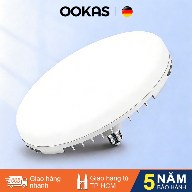 Bóng đèn Led UFO OOKAS, siêu sáng tiết kiệm điện năng, Đèn Trong Nhà Trắng Đèn Bàn Đèn Nhà