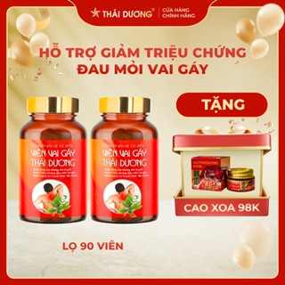COMBO 2 LỌ Viên Vai Gáy Thái Dương TẶNG Cao xoa SAOTHAIDUONG 20g