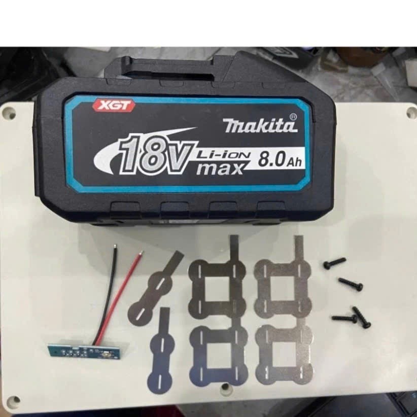 Vỏ Pin Makita 10 Cell 21700 (5S2P) - Nhựa ABS Dày Loại 1 - Chân Pin Phổ Thông 4cm Dùng Mạch Phổ Thôn