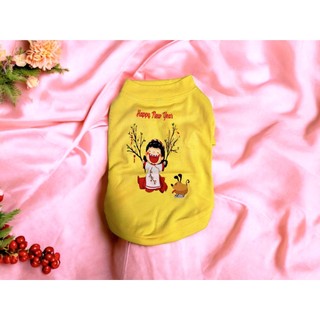 Áo thun Tết cho thú cưng