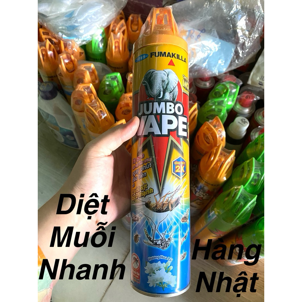 Bình xịt diệt muỗi Fumakilla Jumbo Vape hương hoa lài | Hàng Nhật | Diệt muỗi nhanh