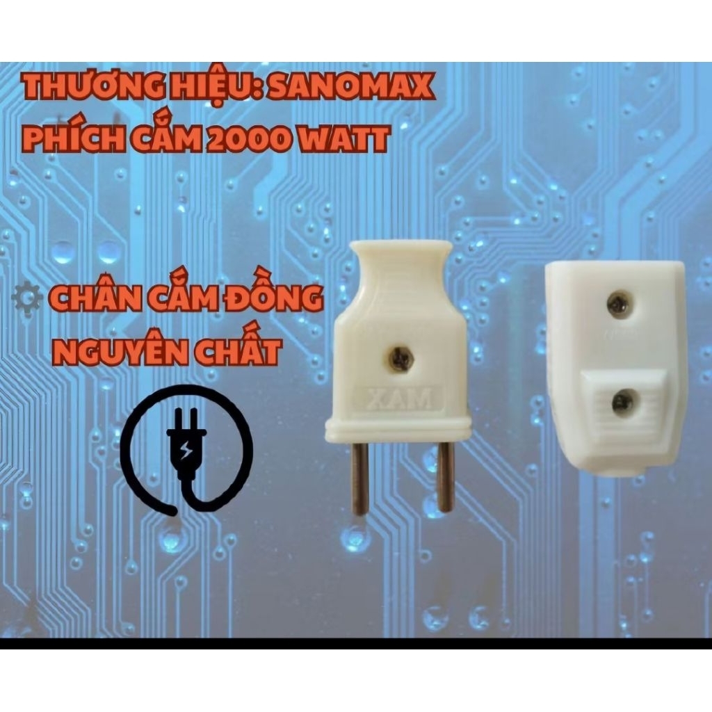 Sỉ 50 phích cắm nối 2000w, phích cắm tải 4000w, phích cắm sứ 6000w, phích cắm thường 2000w