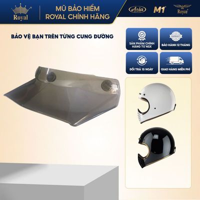Mái lưỡi trai gắn mũ bảo hiểm Royal gắn H1, M20C XH15 size L XL - Giúp che nắng - Chính hãng