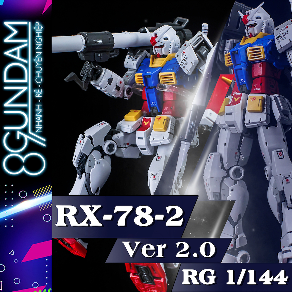 [CÓ SẴN] Mô Hình Lắp Ráp 𝟓𝟓𝟎𝟏 RG Rx-78-2 Fighter Ver 2.0 "ChangLong" (bản fix mặt)