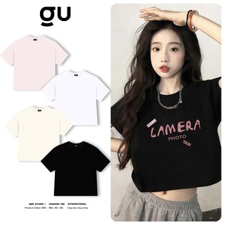 Áo Thun Croptop Nữ Y2K Cotton 100% - Áo Phông Croptop Basic Streetwear Form Lửng Cổ Tròn Mịn Đẹp Hot Trend Mới